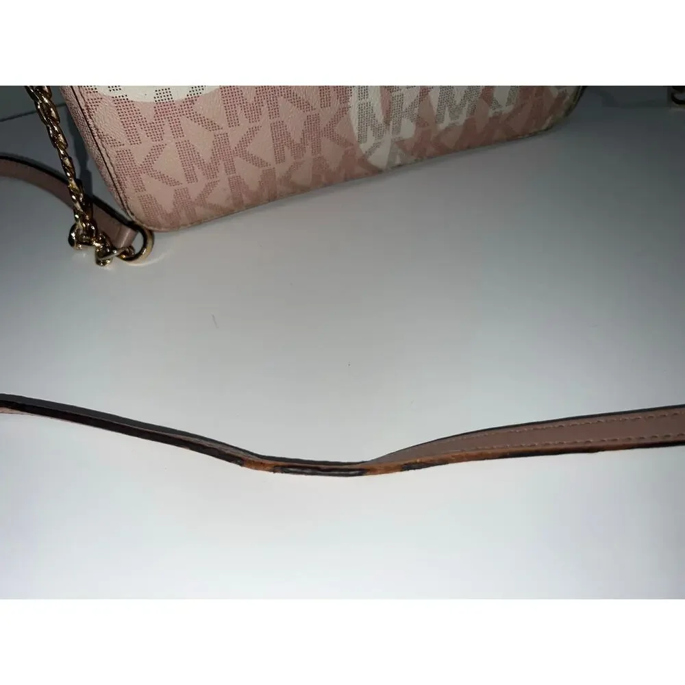 Sale !! Michael Kors Pink and Cream Crossbody Bag
